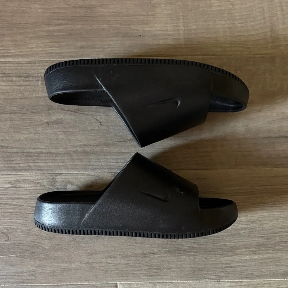 Nike Black Slide Slides M11 - W12 - Picture 3 of 4